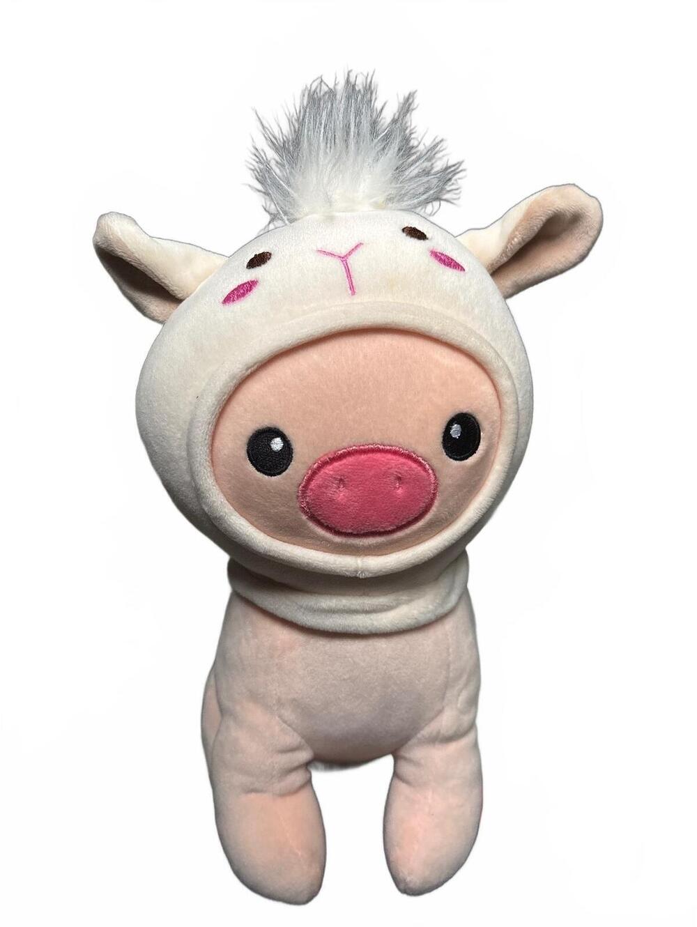 Smoochy Pals Hooded Bear in Lamb Costume 10” Squishy Plush Stuffed Animal Sheep - Picture 7 of 8